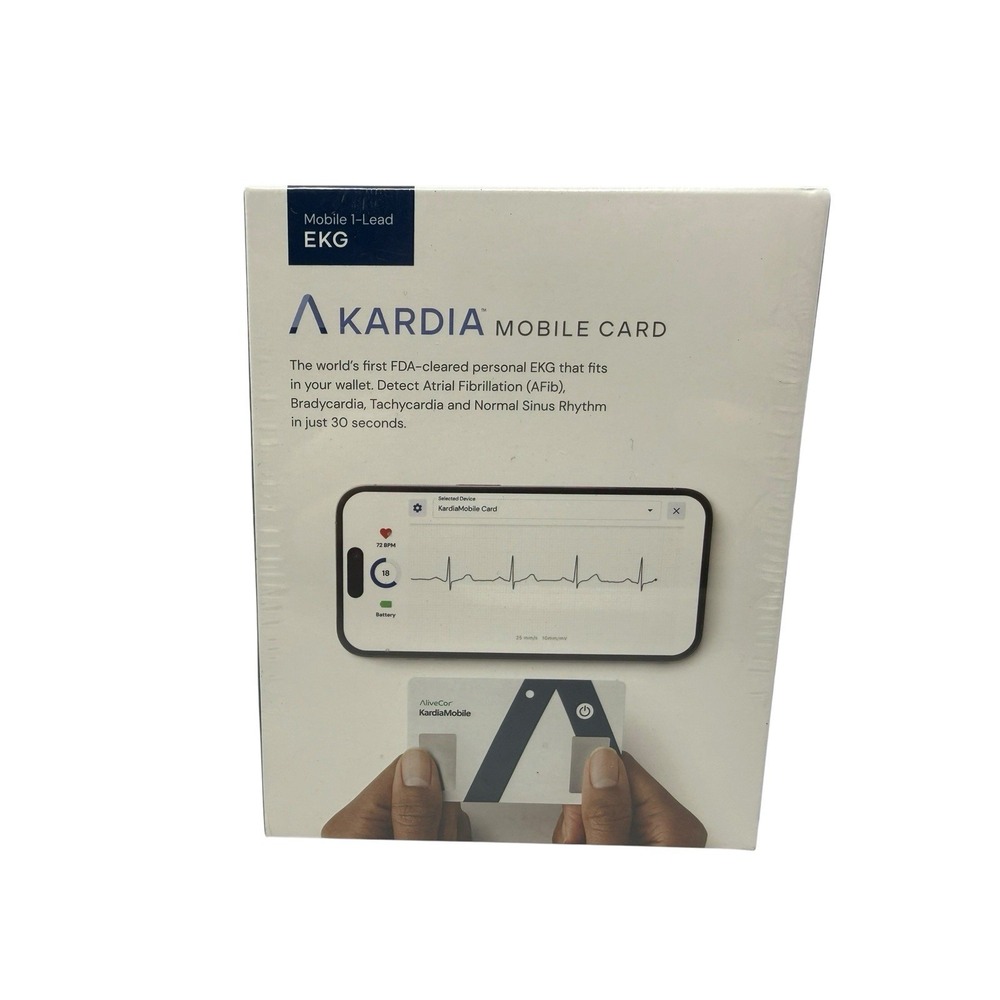AliveCor KardiaMobile Card 1-Lead Personal EKG Heart Monitor AC-021 NEW Sealed